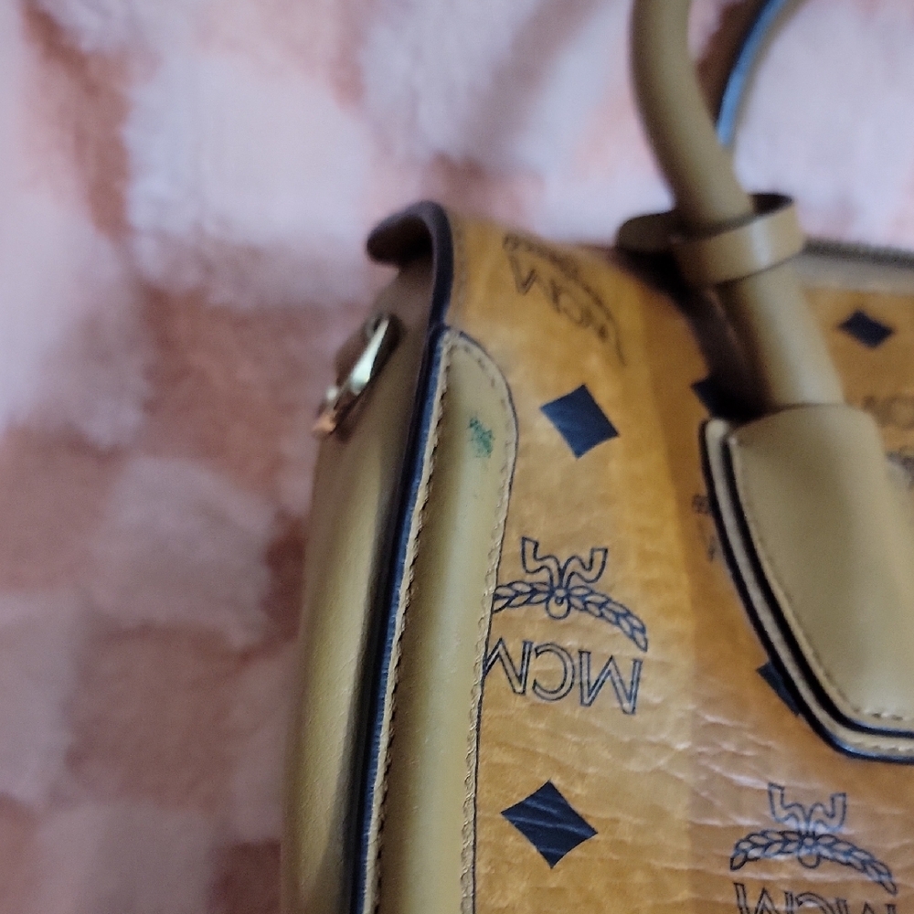 MCM Tan Visetos‎ Print Handbag - Picture 6 of 13